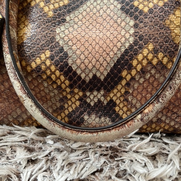 Prada Python Snake Pattern Large Leather Tote Bag - Picture 5 of 17